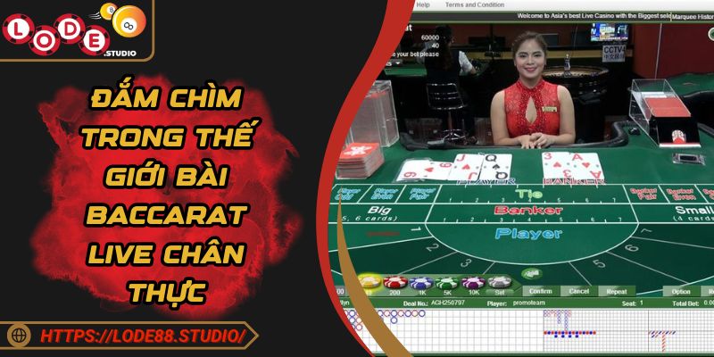 Đắm chìm trong thế giới bài Baccarat live chân thực